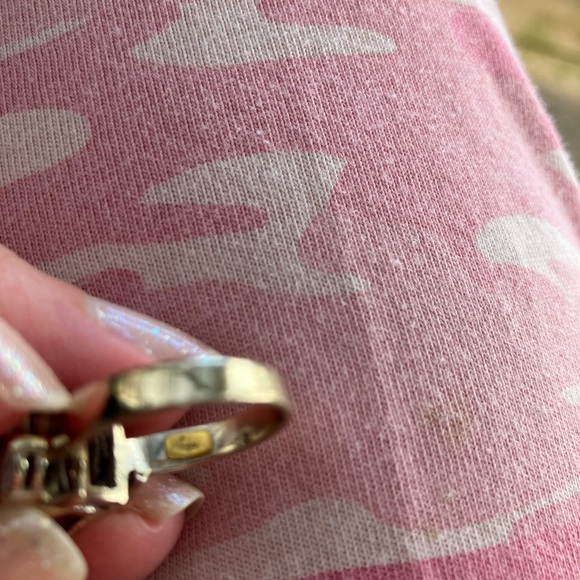 14kt White Gold Diamond Amethyst Ring. Sz 5.5 - Picture 12 of 14